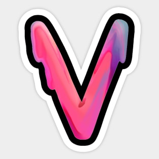 V Sticker